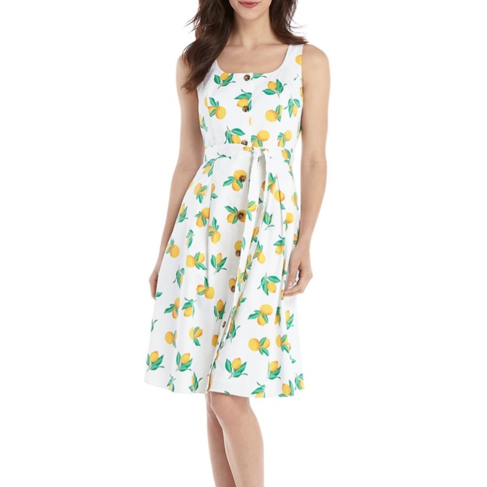 The Limited Lemon Grove Sleeveless Tie Waist Dress - Picture 4 of 6